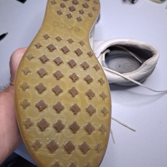 ECCO Biom Yak Men's Golf Shoes Gray Beige 43 / 9.5 Spikeless Athletic Sneakers - Picture 4 of 4